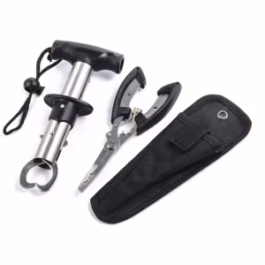 Portable Carp Fishing Line Pliers & Fish Lip Gripper Tool Set