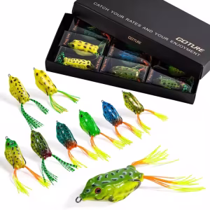 Goture Soft Fishing Lures with Worm Hooks Kit